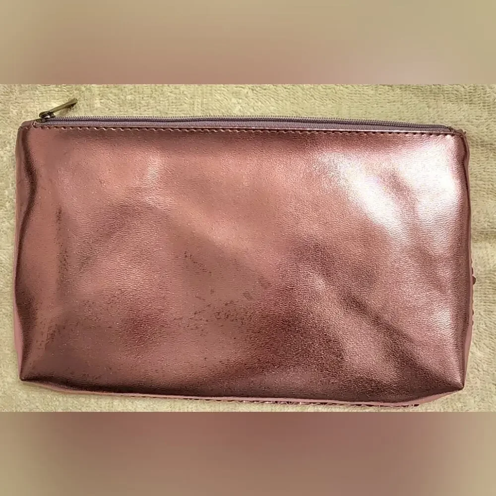 Jasmine la Belle Pink Sequined Cosmetic Bag - Barbiecore